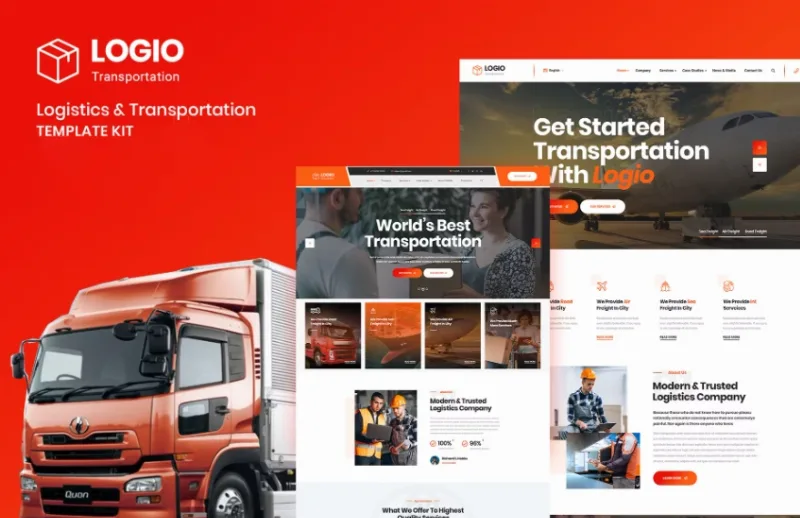 Logio – Logistics & Transportation Elementor Template
