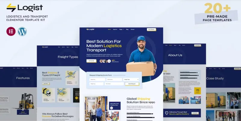 Logist – Logistics And Transport Elementor Pro Template