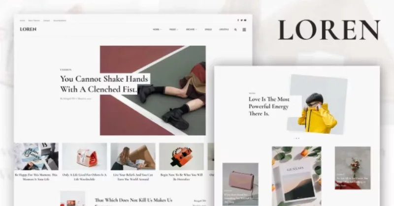 Loren – Blog & Magazine Elementor Template