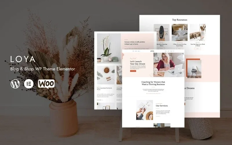 Loya – Blog & Shop WP Theme Elementor WordPress Theme