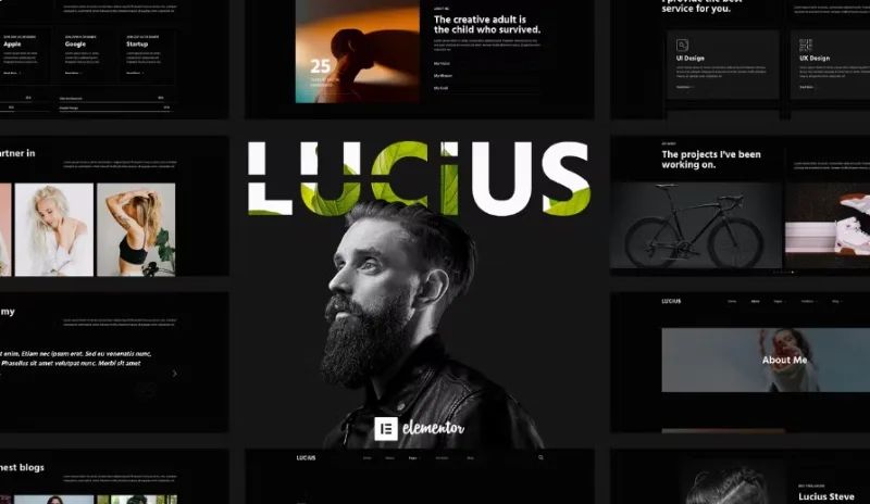 Lucius – Personal Portfolio Elementor Template