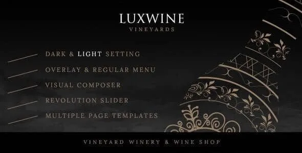 Luxwine – Wine WordPress Theme