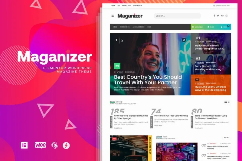 Maganizer – Modern Magazine WordPress Theme