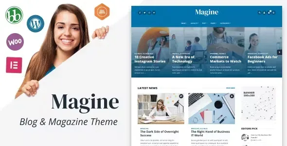 Magine Business Blog WordPress Theme