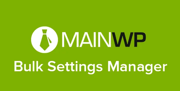 MainWP Bulk Settings Manager Extension