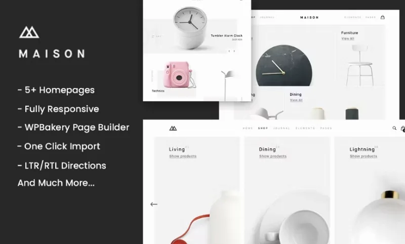 Maison – Minimalist eCommerce WordPress Theme