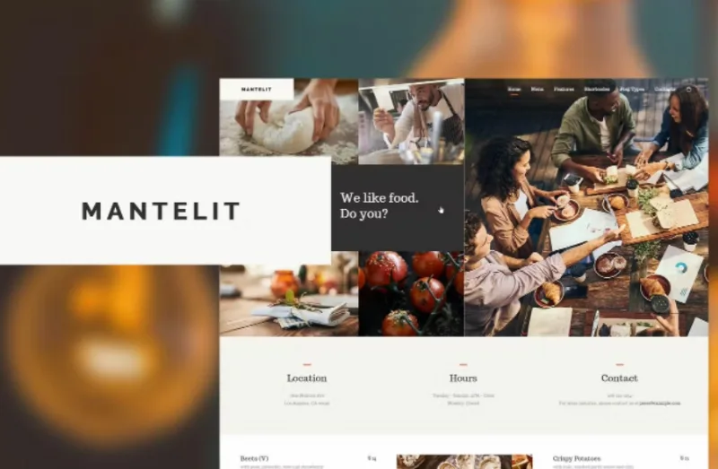 Mantelit – Restaurant WordPress Theme