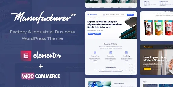 Manufacturer Factory Industrial Theme