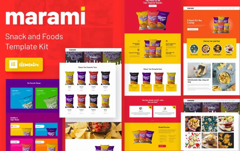 Marami – Snack Brand & Bakery Template
