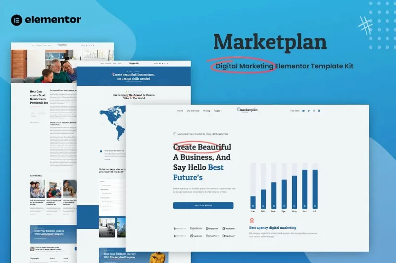 Marketplan – Digital Marketing Elementor Template