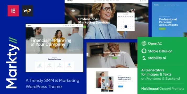 Markty | SMM & Marketing WordPress Theme