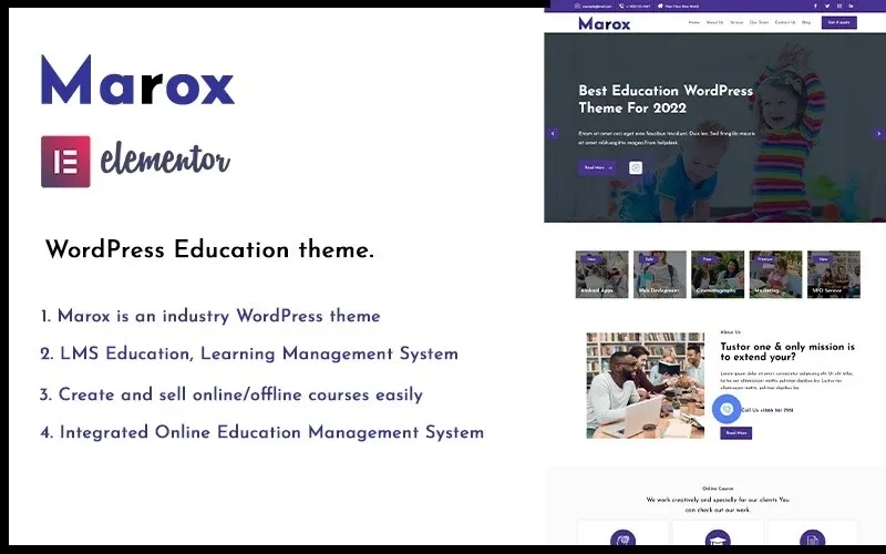 Marox – Academics and Education LMS WordPress Theme