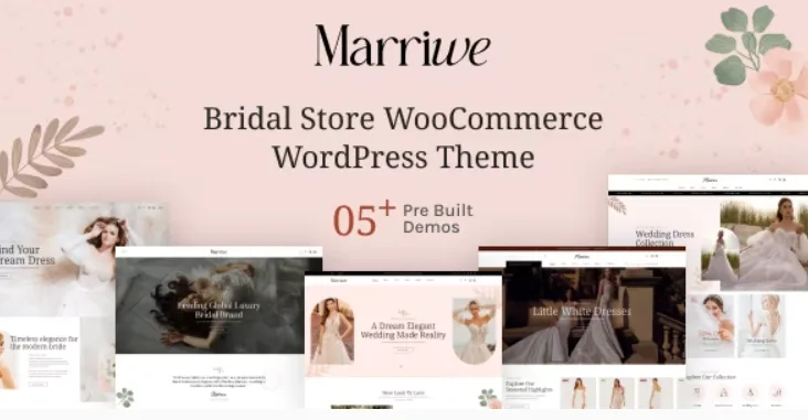 Marriwe – Bridal Store WooCommerce WordPress Theme