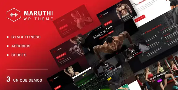 Maruthi Fitness Center WordPress Theme