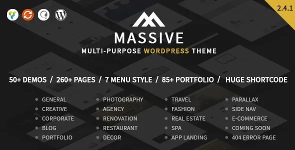 Massive – Responsive Multi-Purpose HTML5 Template