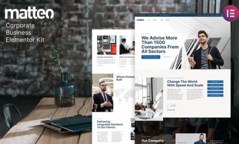 Matteo – Corporate Business Elementor Template
