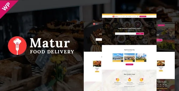 Matur – Food Delivery & Ordering WordPress Theme