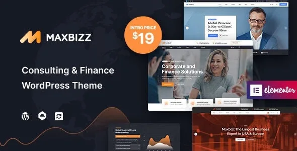 Maxbizz – Consulting & Financial Elementor WordPress Theme