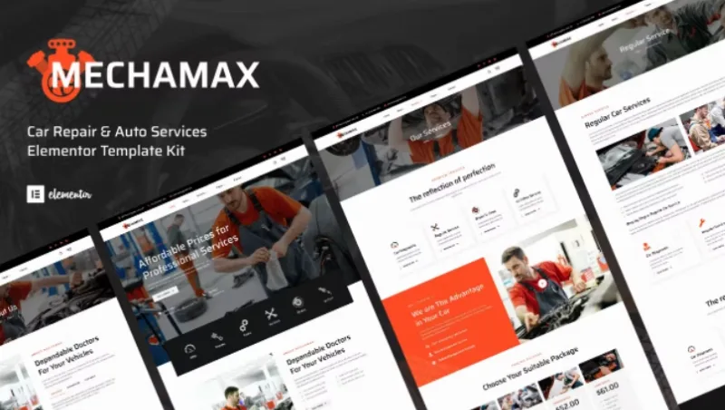Mechamax – Car Repair & Auto Services Elementor Template