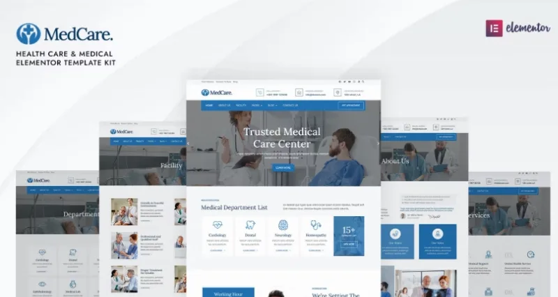Medcare – Health Care & Medical Elementor Template