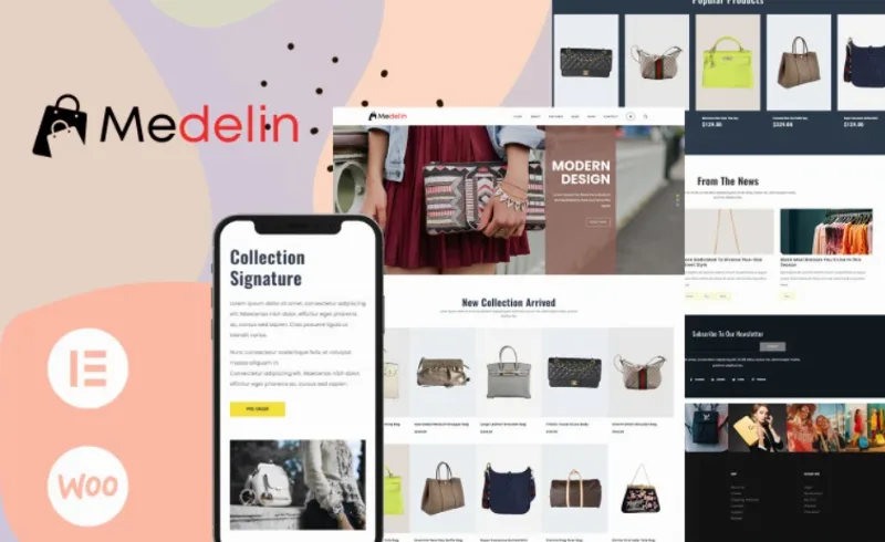 Medelin – Fashion HandBags Store WooCommerce Theme