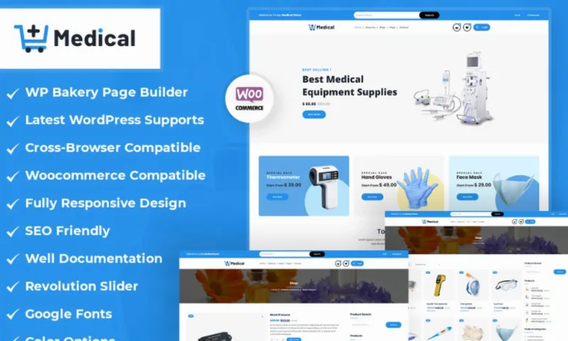 Medical Store WooCommerce WordPress Theme 1.0.8