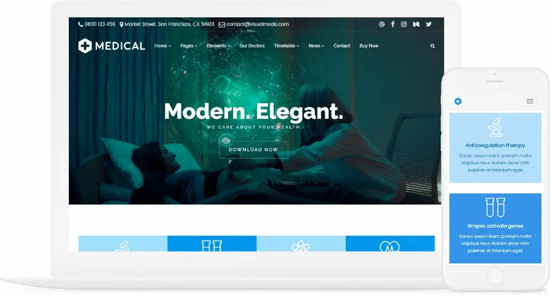 Medical WordPress Theme VisualModo