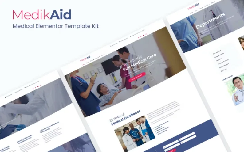 MedikAid | Medical Healthcare Elementor Template