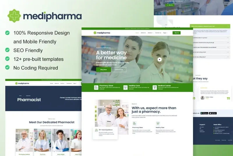 MediPharma – Pharmacy & Medical Elementor Template