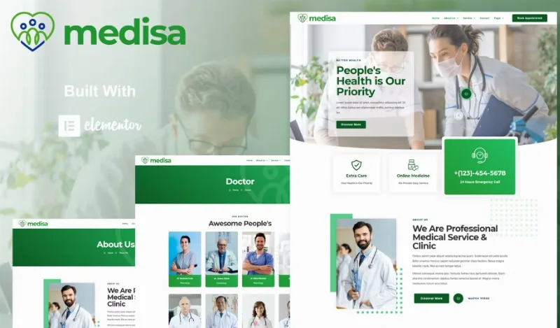 Medisa – Medical Elementor Template