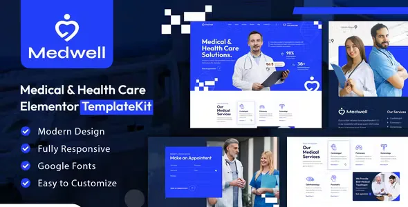 Medwell Medical Elementor Template Kit