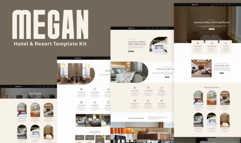Megan – Hotel Booking Template