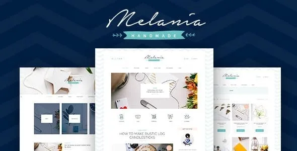 Melania | Handmade Blog & Shop WordPress Theme