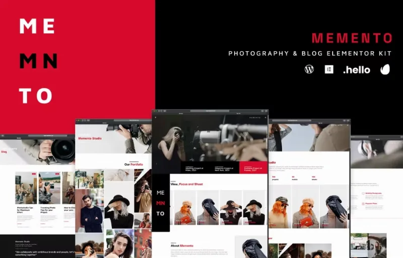 Memento – Photography & Blog Elementor Template
