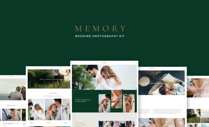 Memory – Wedding Photography Elementor Template