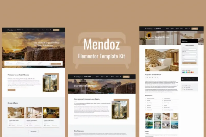Mendoz – Hotel & Travel Template