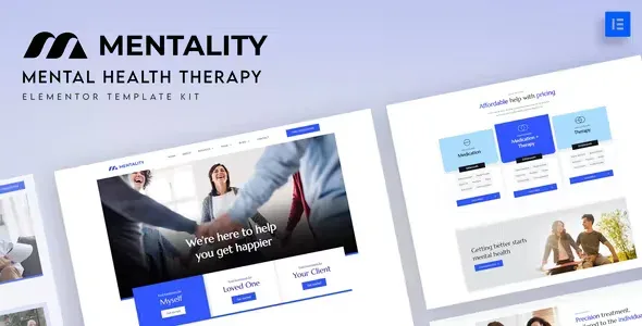 Mentality Mental Health Elementor Template Kit