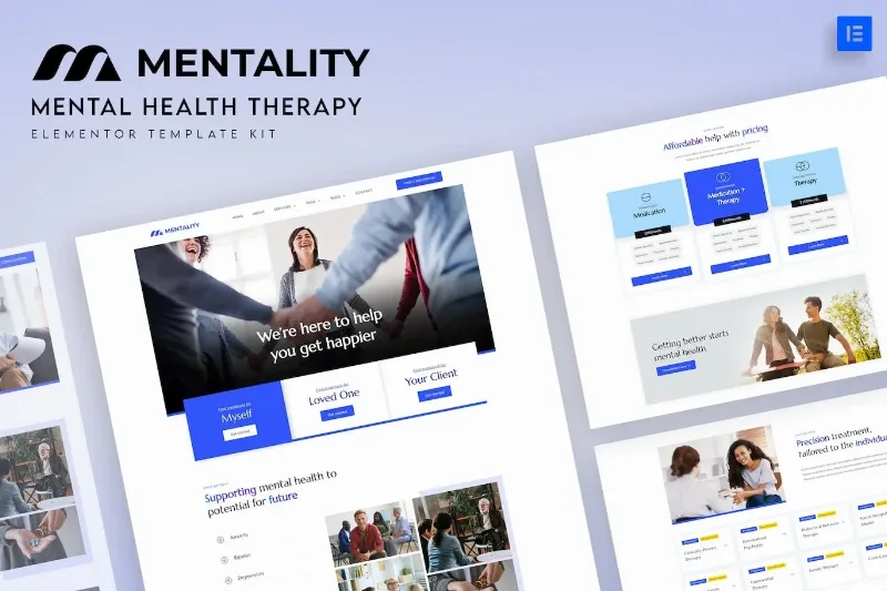 Mentality – Mental Health Therapy Elementor Template