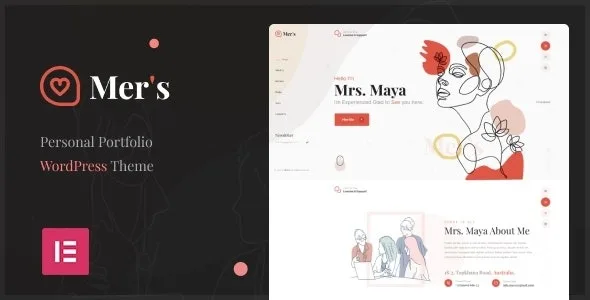 Mer’s – Personal Portfolio WordPress Theme