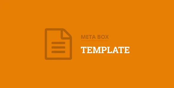 Meta Box Template Extension