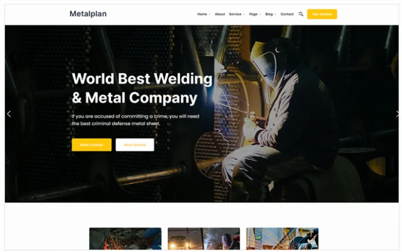 Metalplan – Metal Company WordPress Theme