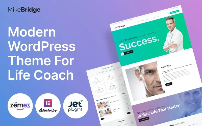 Mike Bridge – Motivational Coach WordPress Theme