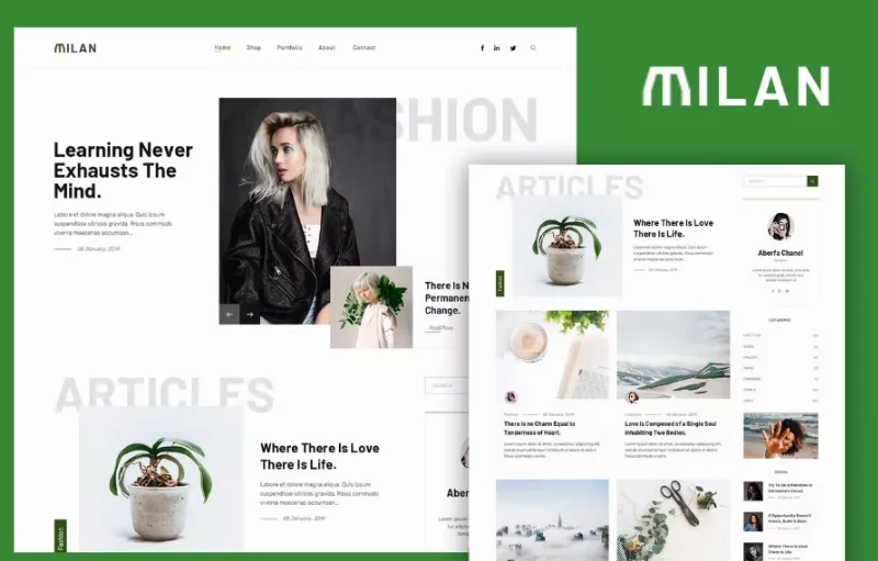 Milan – Blog & Magazine Elementor Template