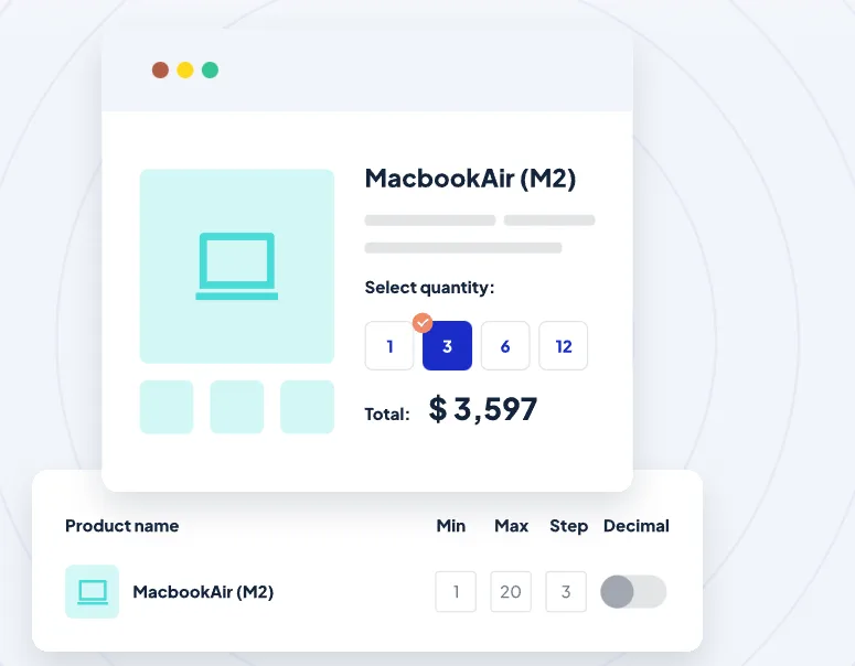 Min Max Default Quantity for WooCommerce
