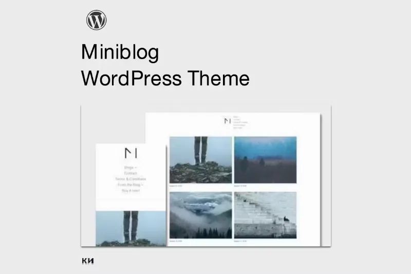 Miniblog – Multipurpose, Minimal WooCommerce Theme