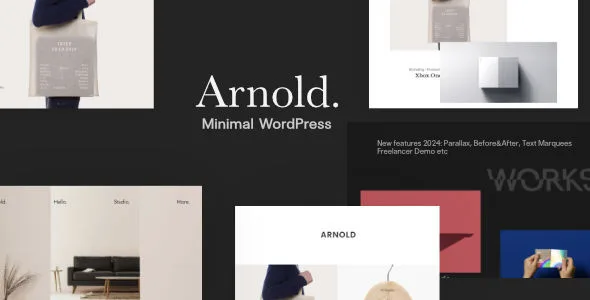Minimal Portfolio WordPress Theme – Arnold.