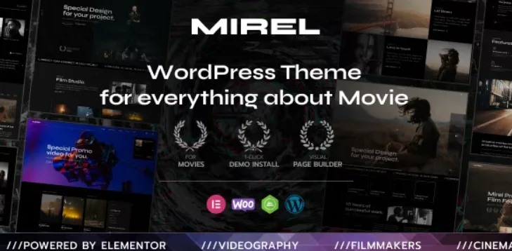 Mirel – Movie Studios and Filmmakers WordPress Theme