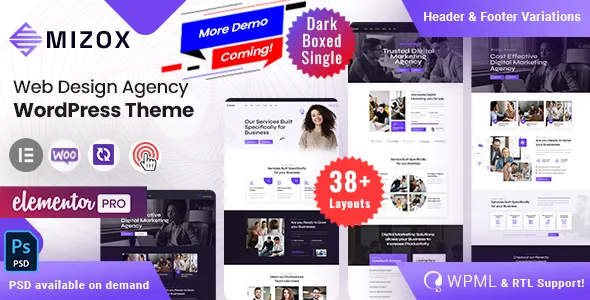 Mizox – Web Design Agency WordPress