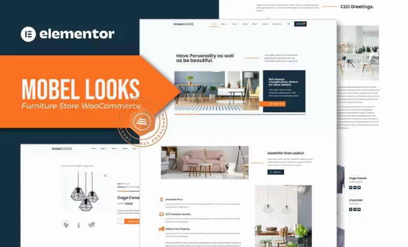 Mobel Looks – Furniture Store WooCommerce Elementor Template