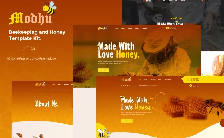 Modhu – Beekeeping & Honey Elementor Template